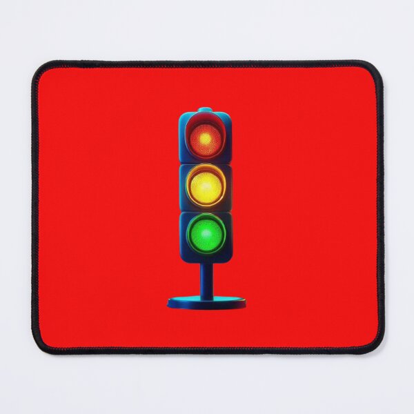 Item preview, Vivid Traffic Light with Illuminated Blue Glow designed and sold by hardingcarl2.