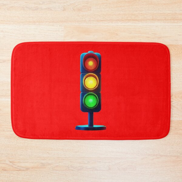 Item preview, Vivid Traffic Light with Illuminated Blue Glow designed and sold by hardingcarl2.