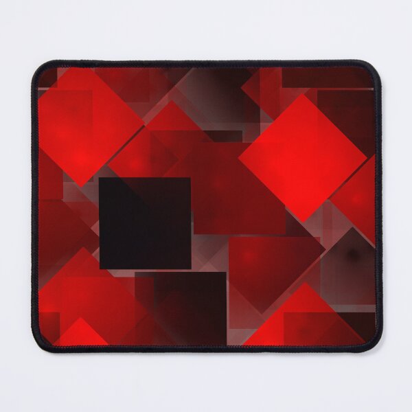 Item preview, Red black squares geometric background designed and sold by Galas Art.