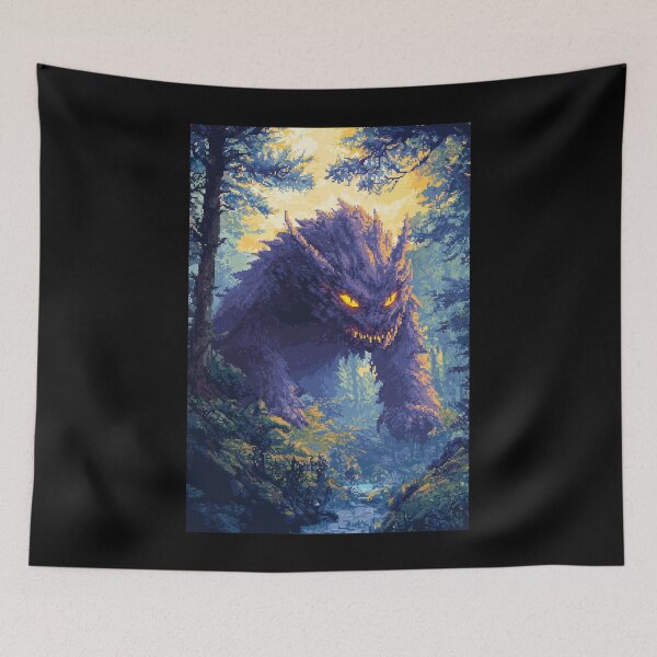 Item preview, Shadow of the Forest Titan: A Pixel Art Fantasy Masterpiece 2:3 designed and sold by ZGigerBarker.
