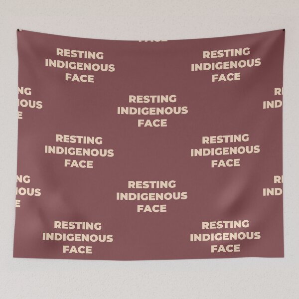 Item preview, Resting Indigenous Face designed and sold by AniArtPL.