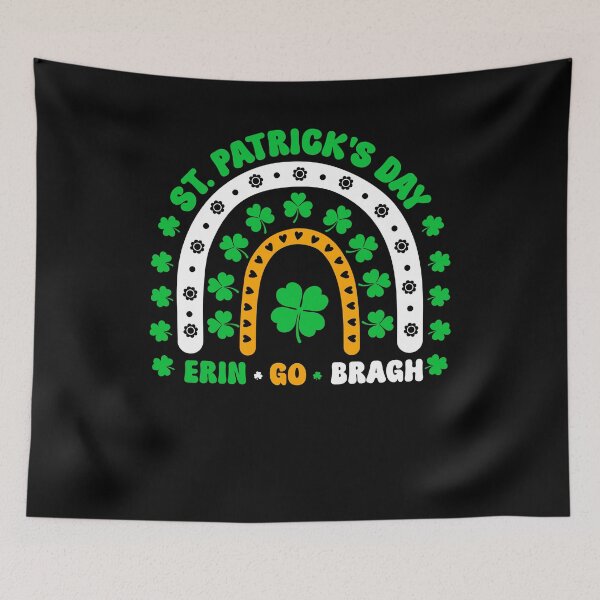 Item preview, St Patricks Day - Ering go bragh - rainbow with clovers designed and sold by SpecialtiesShop.