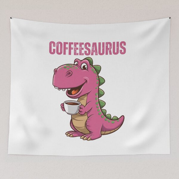 Item preview, Coffeesaurus, Trex and Coffee, Trex likes coffee, Dinosaurus drinks coffee. Coffee Lover, gift for coffee lovers designed and sold by KolorellaS.