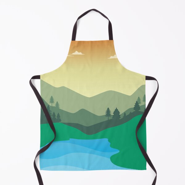 Item preview, Mountain and River in Sunset designed and sold by ArsyCreation.