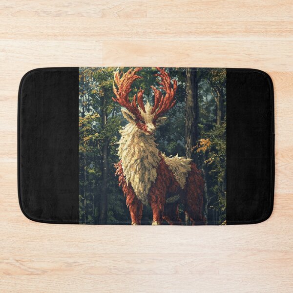 Item preview, Majestic Guardian of the Forest: A Mythical Pixel Art Stag designed and sold by ZGigerBarker.