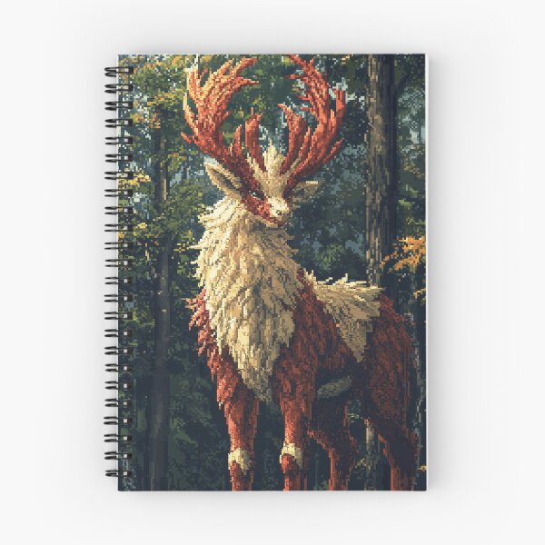 Item preview, Majestic Guardian of the Forest: A Mythical Pixel Art Stag designed and sold by ZGigerBarker.