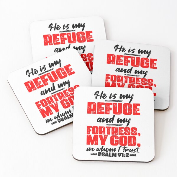 Item preview, Psalm 91:2 He Is My Refuge And My Fortress designed and sold by plushism.