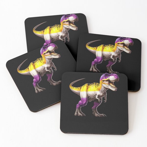 Item preview, Subtle Non Binary Dinosaur Pride Month LGBTQ designed and sold by Kimberley King Art  King Art.