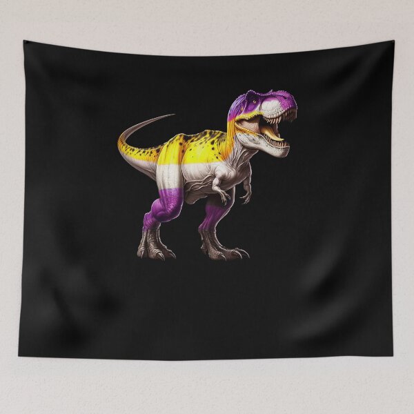 Item preview, Subtle Non Binary Dinosaur Pride Month LGBTQ designed and sold by Kimberley King Art  King Art.