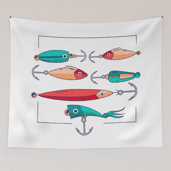 Item preview, Colorful Fishing Hooks designed and sold by iamdesigns14.