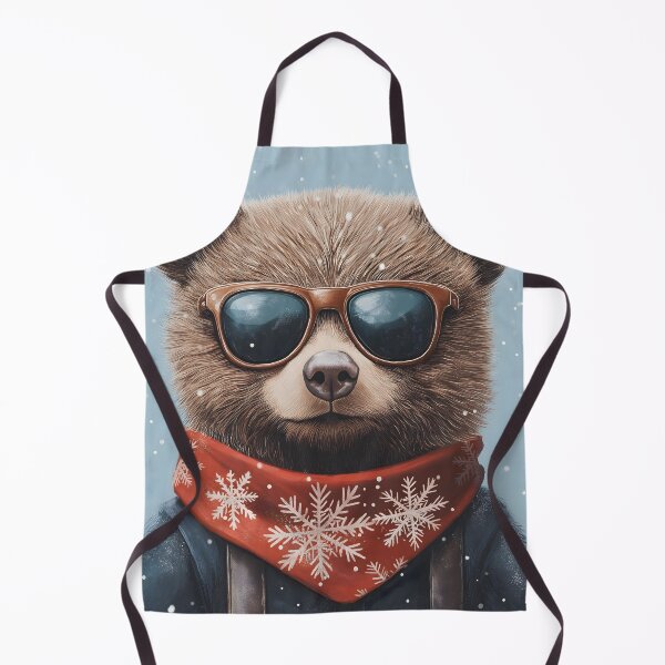 Item preview, Cute bear wearing glasses and scarf designed and sold by KanyaluckArtist.