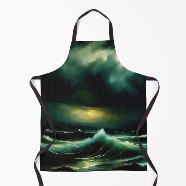 Item preview, Stormy Sea at Night Seascape | Vintage Seascape | Realistic Landscape Art | Vintage Art designed and sold by UnhingedBird.