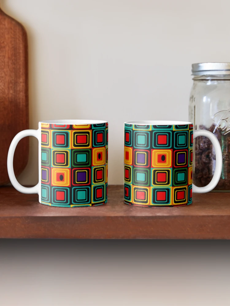 Thumbnail 2 of 6, Coffee Mug, Retro Pattern designed and sold by Andrew Hitchen.