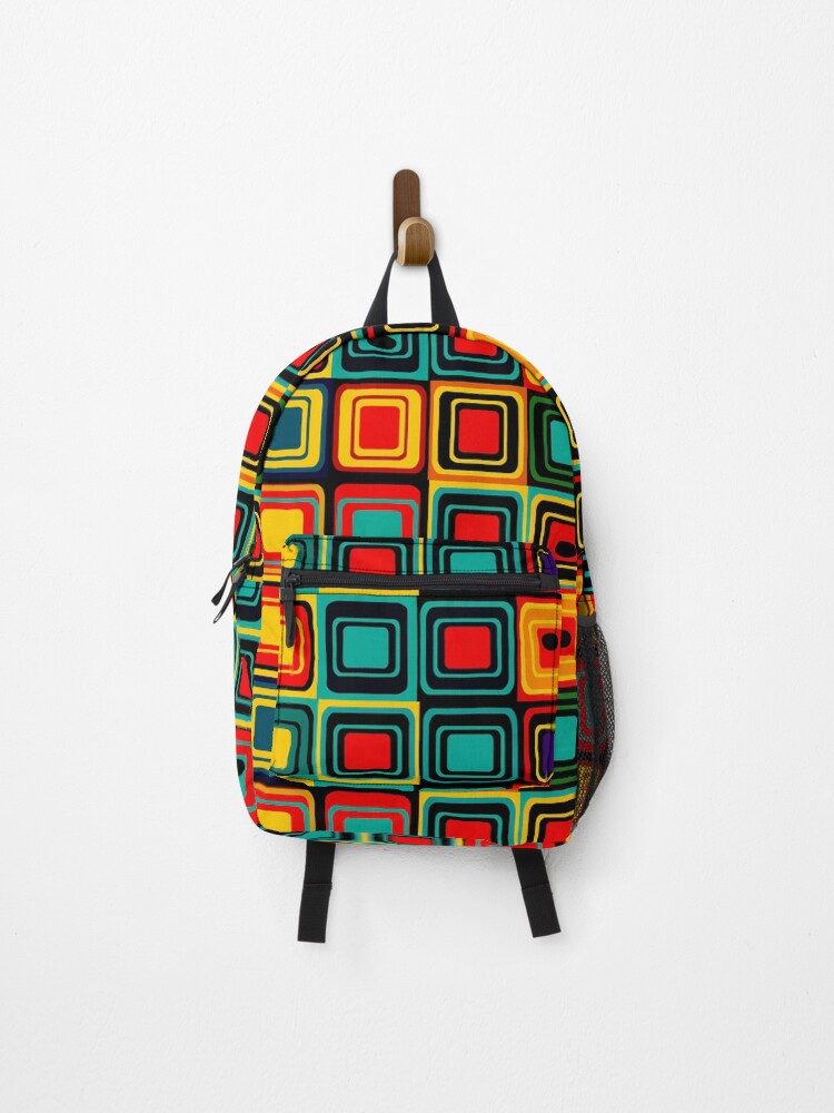 Thumbnail 1 of 3, Backpack, Retro Pattern designed and sold by Hitchen.