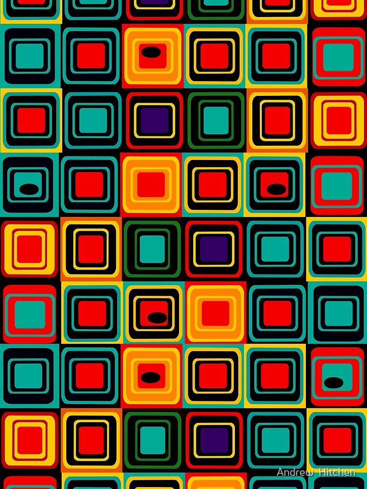 Thumbnail 3 of 3, Scarf, Retro Pattern designed and sold by Hitchen.