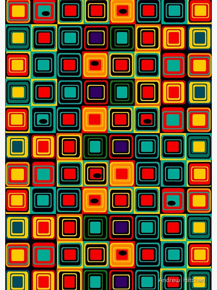 Thumbnail 3 of 3, Poster, Retro Pattern designed and sold by Andrew  Hitchen.