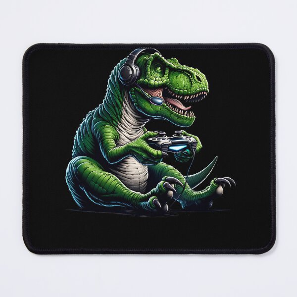 Item preview, Dinosaur Video Game Gaming Nerd designed and sold by Kimberley King Art King Art.