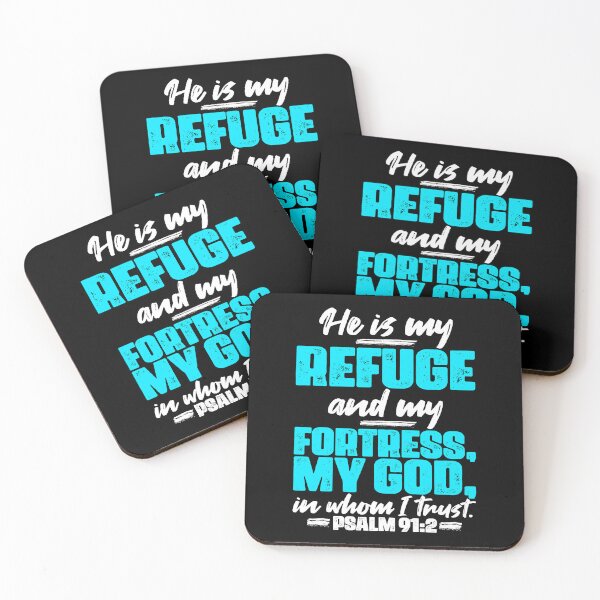 Item preview, Psalm 91:2 He Is My Refuge And My Fortress designed and sold by plushism.