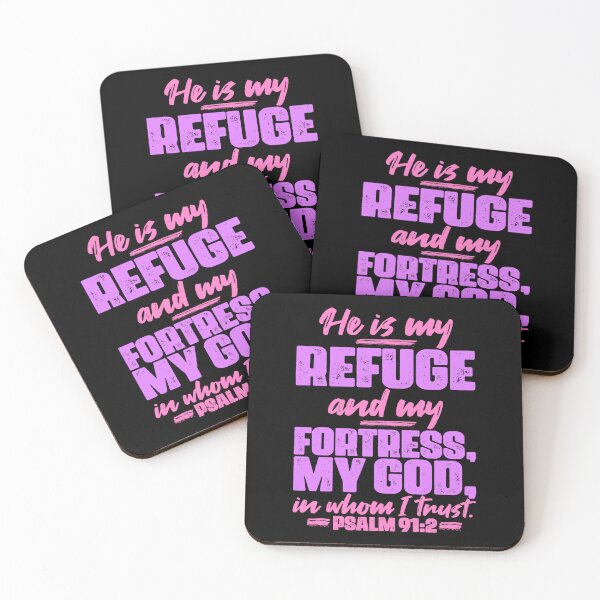 Item preview, Psalm 91:2 He Is My Refuge And My Fortress designed and sold by plushism.