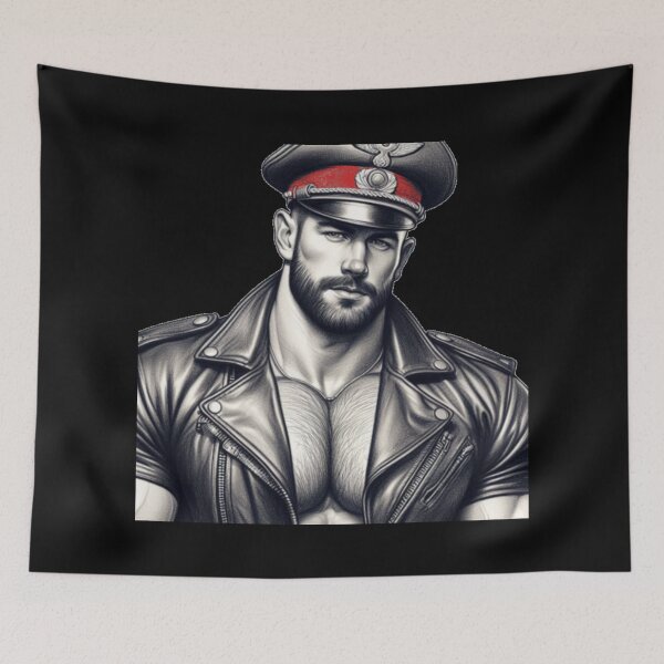 Artikelvorschau, Gay Berlin Leder Miltary Daddy German Leder Pride Grafikdesign entworfen und verkauft von ItsAKinkThing.