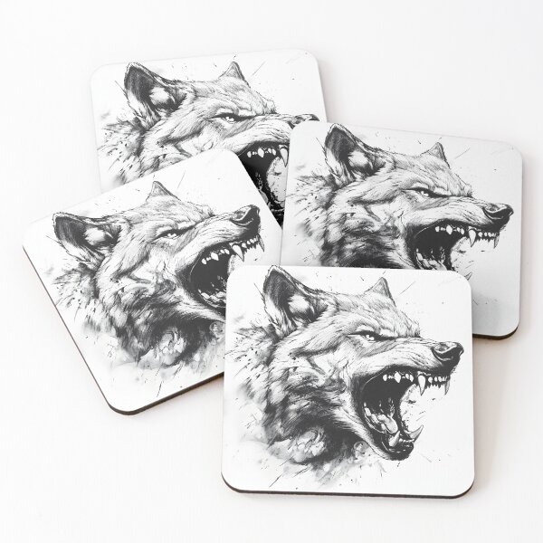 Item preview, Realistic Wolf pencil drawing  designed and sold by Pencil-Art.