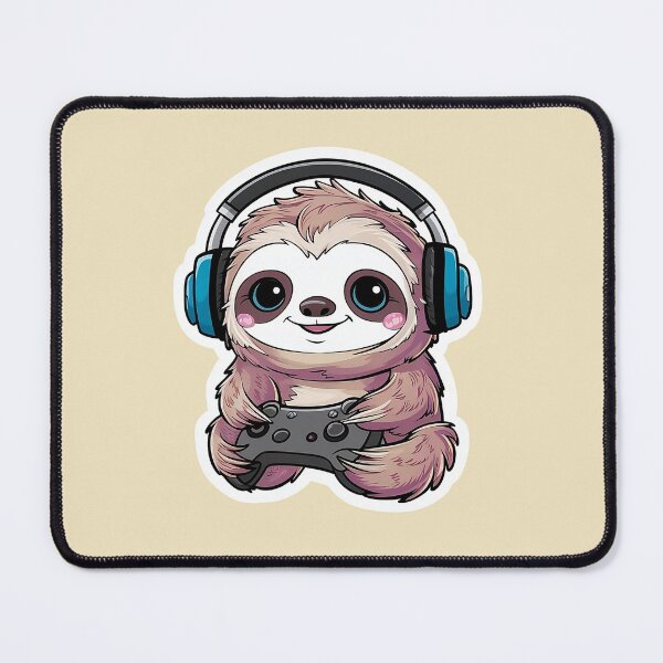 Item preview, Gaming Cute Sloth designed and sold by Laugh-Lines.