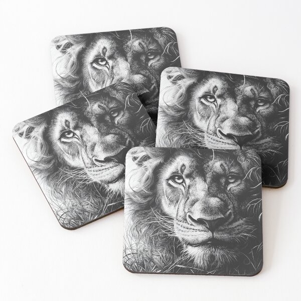 Item preview, Realistic  lion pencil drawing designed and sold by Pencil-Art.