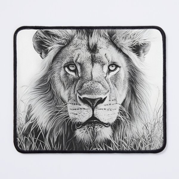 Item preview, Realistic lion pencil drawing designed and sold by Pencil-Art.