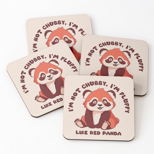 Item preview, I'm Not Chubby, I'm Fluffy Like Red Panda designed and sold by FlashCraft Design.