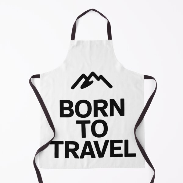 Item preview, Travel saying - Minimalist Born to Travel Design - Adventurous spirit with mountain symbol designed and sold by pod24.