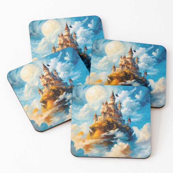 Item preview, A fantasy mythical floating castle designed and sold by Island Art Studios.