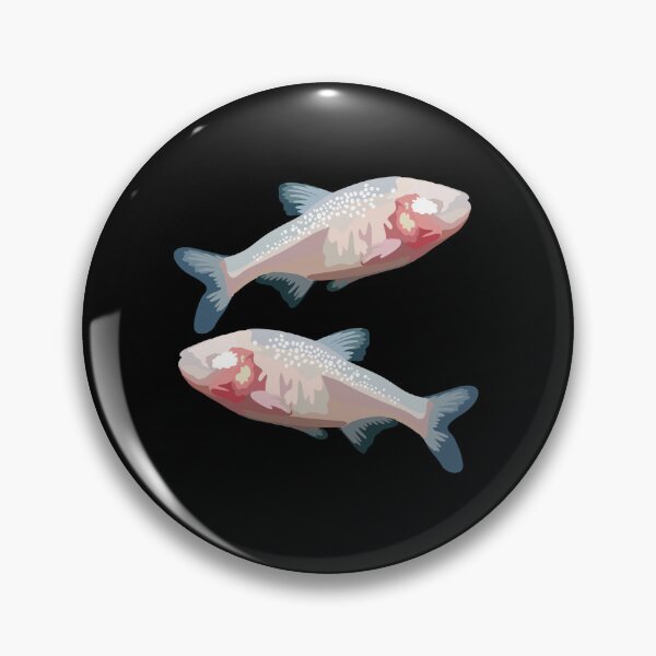 Item preview, B is for Blind Cave Fish , Blind Cave Fish – Unique Adapted Aquatic Creature Illustration designed and sold by PrettylittlepastelUk.