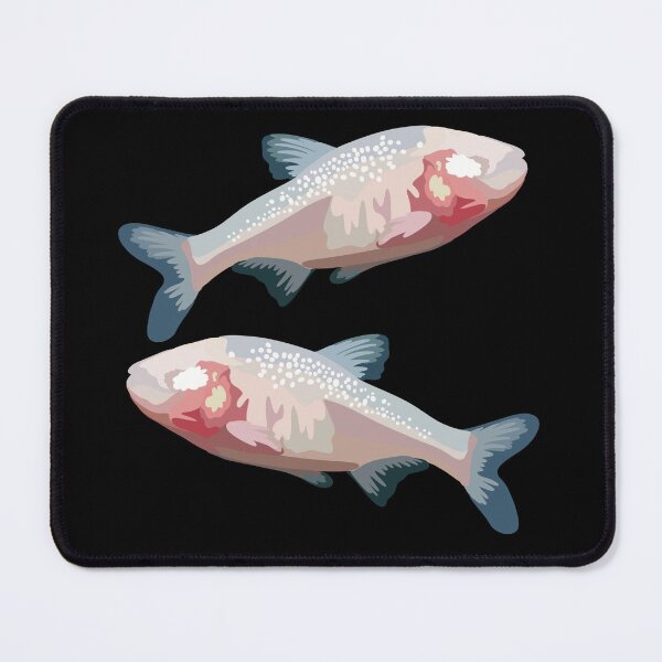 Item preview, B is for Blind Cave Fish , Blind Cave Fish – Unique Adapted Aquatic Creature Illustration designed and sold by PrettylittlepastelUk.