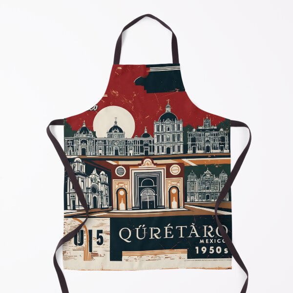 Item preview, Queretaro Mexico 1950s Vintage Travel Tourism Poster designed and sold by TravelersGems.