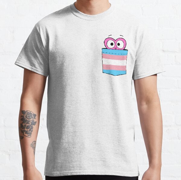 In a Heartbeat - Trans Flag Pocket Classic T-Shirt