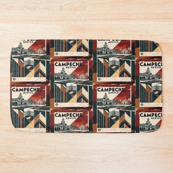 Item preview, Campeche Mexico 1950s Vintage Travel Tourism Poster  designed and sold by TravelersGems.