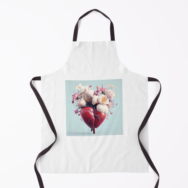 Item preview, Sweet human heart with flowers designed and sold by I-R-A.