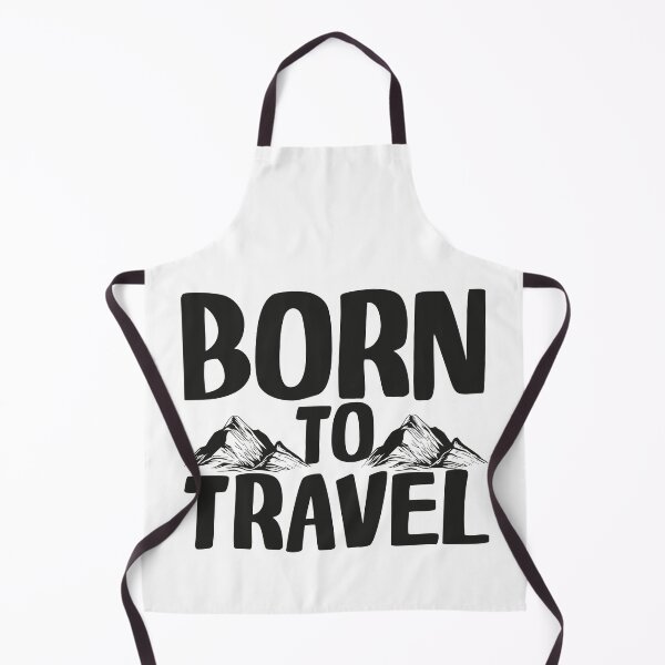 Item preview, Rustic Born to Travel Design – Travel Quote – Hand-drawn Typography with Mountain Motifs designed and sold by pod24.