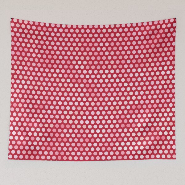 Item preview, Gradient Pink Dots on Raspberry Red  designed and sold by JaygiesDesign.