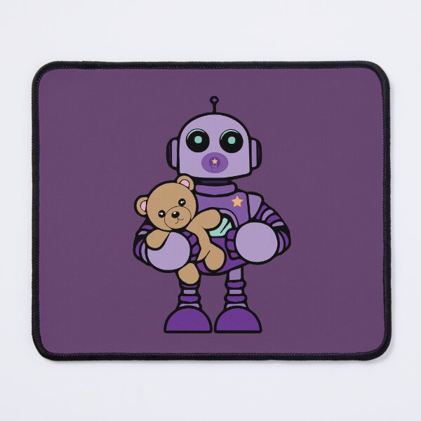 Item preview, Baby robot holding a teddy bear designed and sold by Esinald.