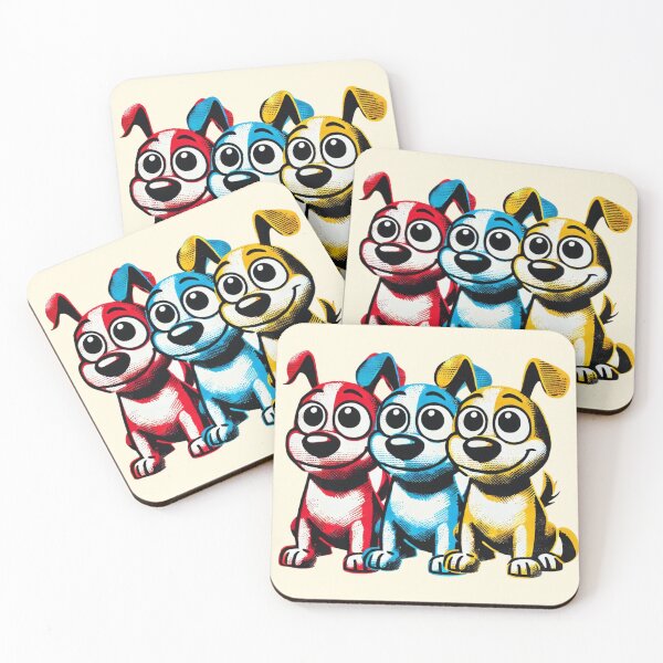 Item preview, Puppy Pop Trio: Playful Pals designed and sold by Design Delinquent.