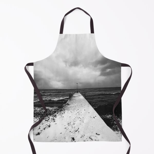 Item preview, Snowy Dock in Black and White designed and sold by RadicalDesigns.