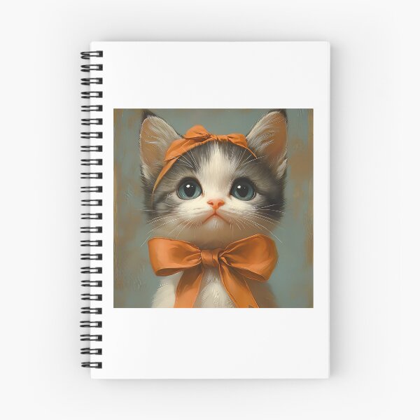 Item preview, Vintage kitten wearing bows  designed and sold by I-R-A.