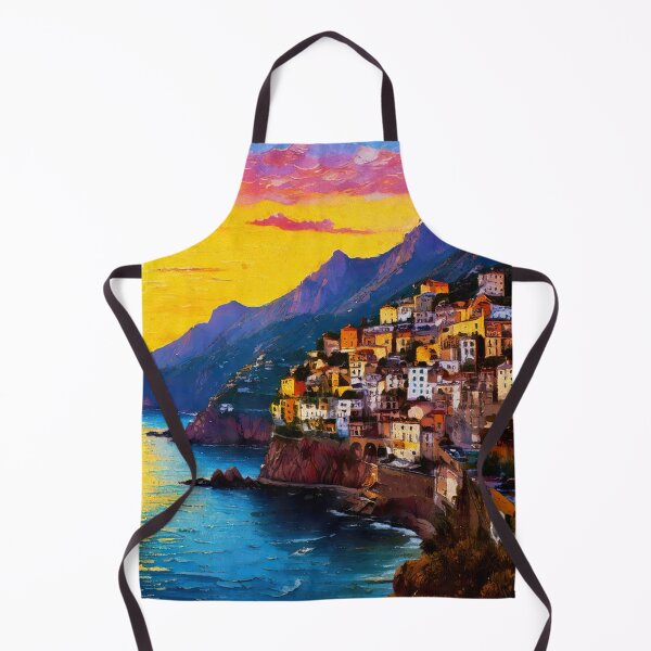 Aperçu de l'œuvre Magie du crépuscule, côte amalfitaine créée et vendue par AM FineArtPrints.