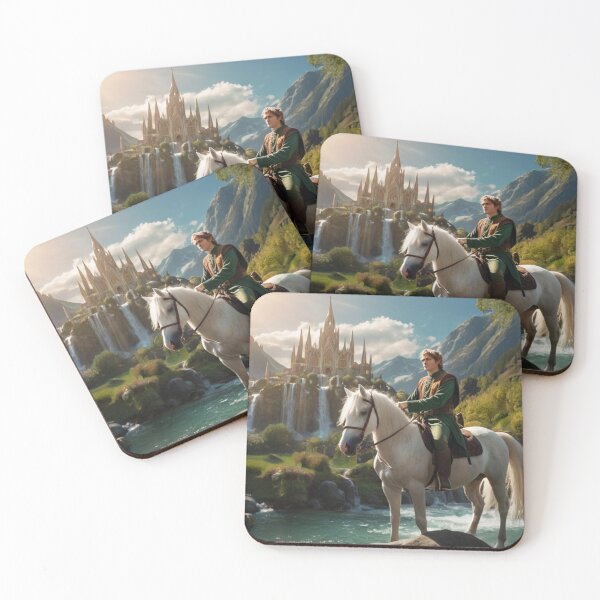 Item preview, Horseback Quest by the Mountain Falls designed and sold by BlareBlare.