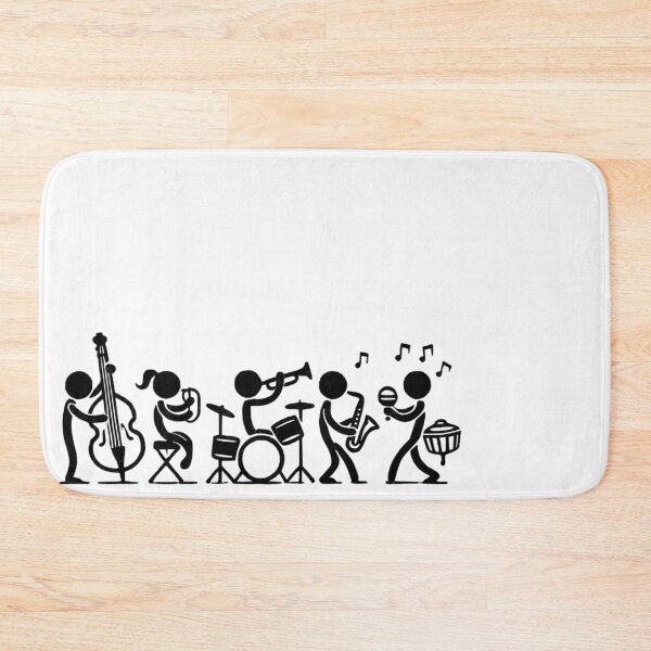 Item preview, Stick Figure Music Band Art designed and sold by Belarte.shop.