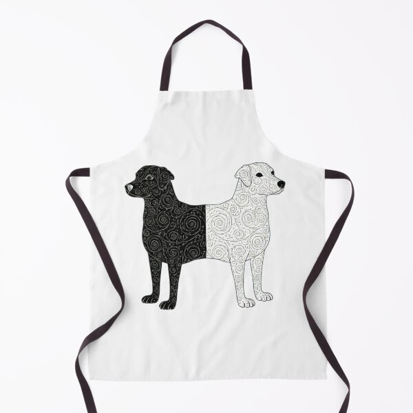 Item preview, Black and White Ying Yang Dogs designed and sold by Pattern Unhinged.