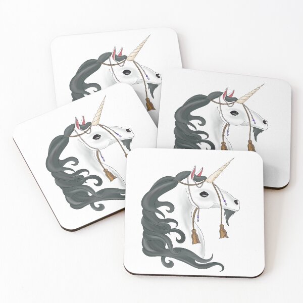 Item preview, Fantasy grey and white unicorn designed and sold by SRuddick-Darr.