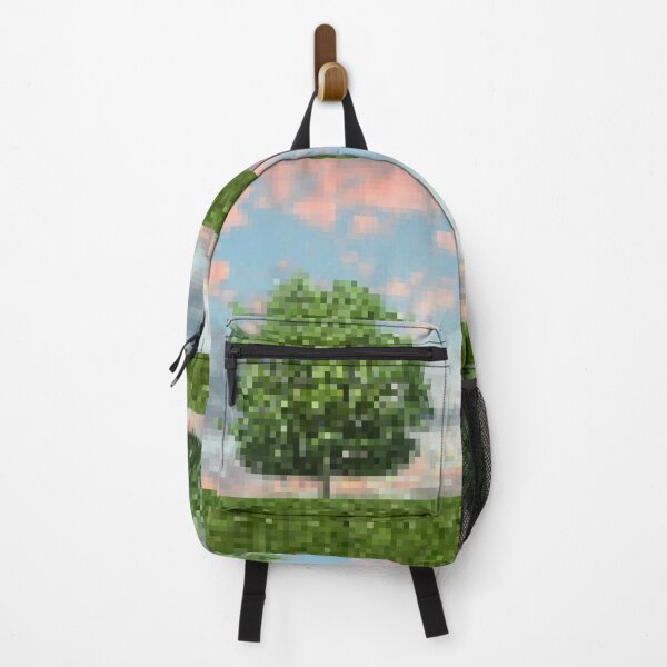 Item preview, Pixelated Tree in a Pastel Sky - Retro Nature Art designed and sold by strbpn.