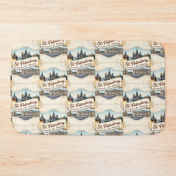 Item preview, St Petersburg Vintage Travel Retro Postcard Design designed and sold by TravelPostcardGems.